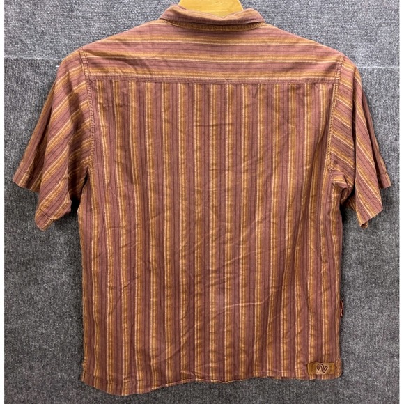 Snoop Dogg Clothing Co. Striped Button Up Short Sleeve Casual Vintage Shirt XL - Picture 2 of 10